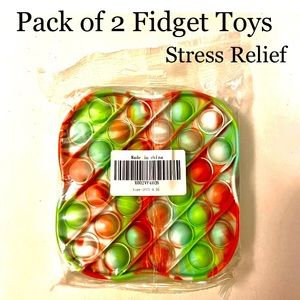 5/$15 💥 Fidget Toys Set of 2 Pop Up Bubble Stress Relief
